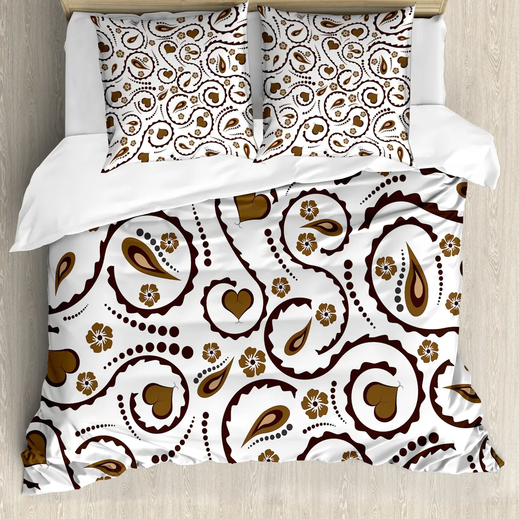 Copripiumino Matrimoniale Anallergico ABAKUHAUS | 200x200 Cuori Pois - 1