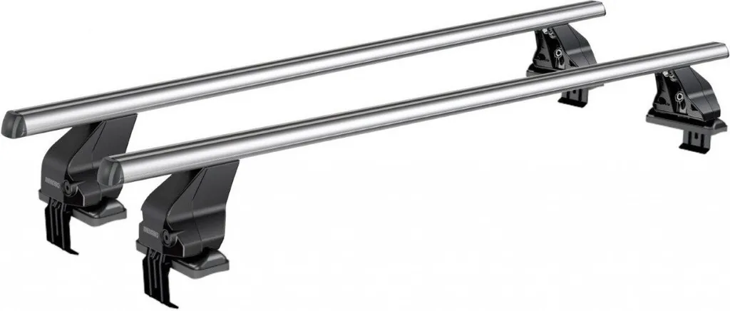 Menabo Omega Barre Portatutto Kia Rio 11-15 Alluminio Argento