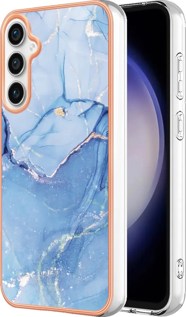 Cover Samsung S23 FE per Bambini e Famiglia: Silicone TPU Azzurro