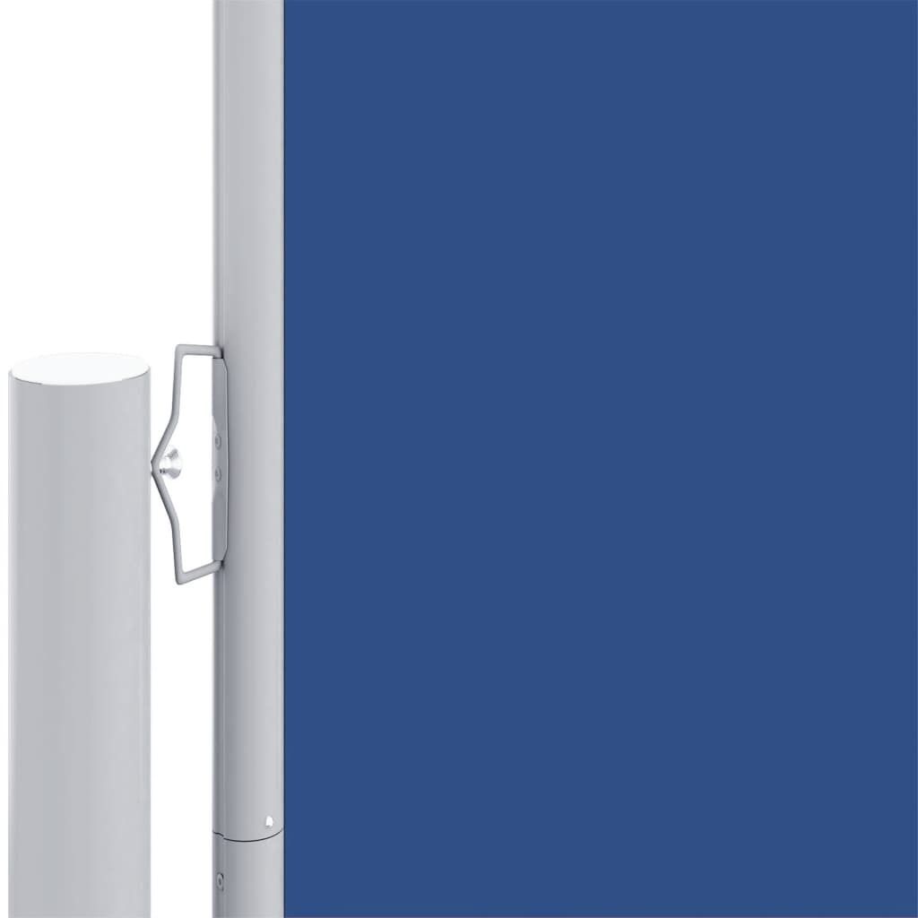 Seitenmarkise Ausziehbar Blau 160x1200 cm