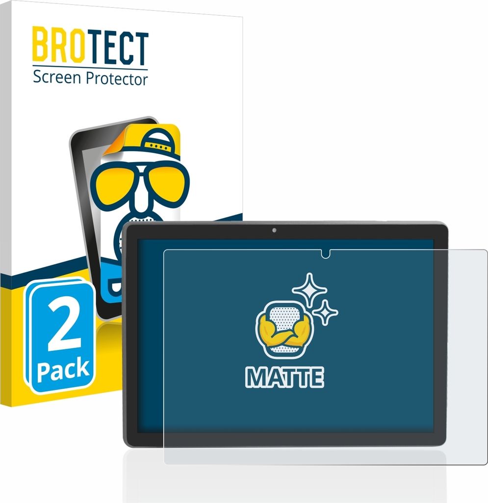 2x BROTECT Schutzfolie für Majestic Tab-912 4G Displayschutz Displayschutzfolie Folie Matt Entspiegelungsfolie