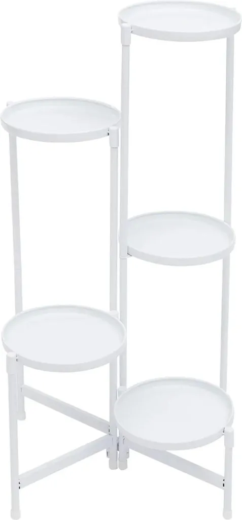 Support plantes vertical gain de place pour balcon et salon - Blanc
