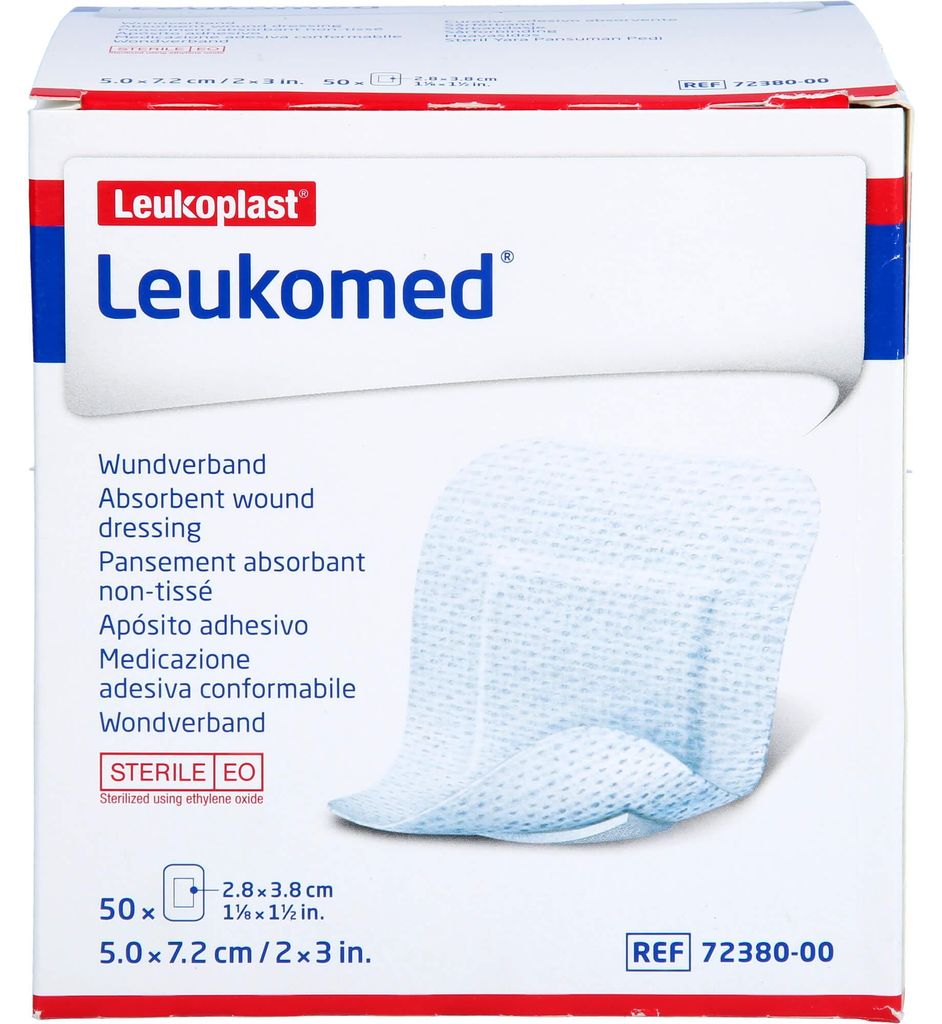 LEUKOMED STERILE PFLASTER 7,2x5 cm, 50 St PFL Produktbild 