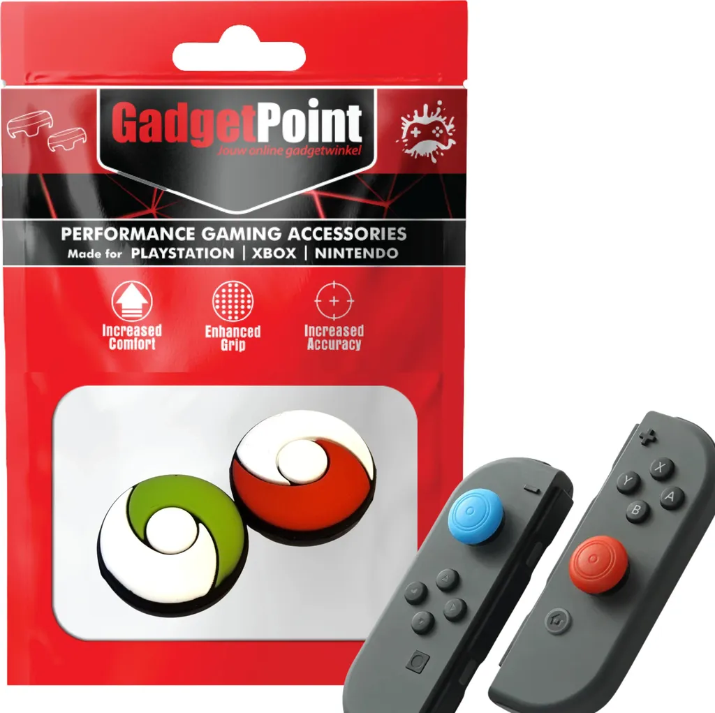 Cappucci Joystick Nintendo Switch Rosso Verde - Accessori Protezione