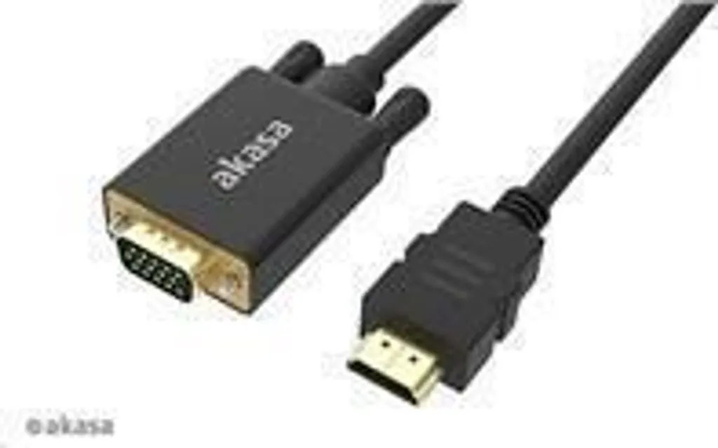 Akasa AK-CBHD26-20BK: Cavo Video Attivo HDMI-VGA 2m con Chip IC