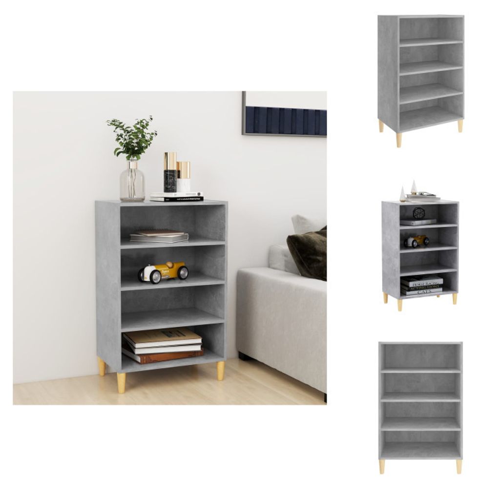vidaXL Sideboard Betongrau 57x35x90 cm Holzwerkstoff - Sideboards