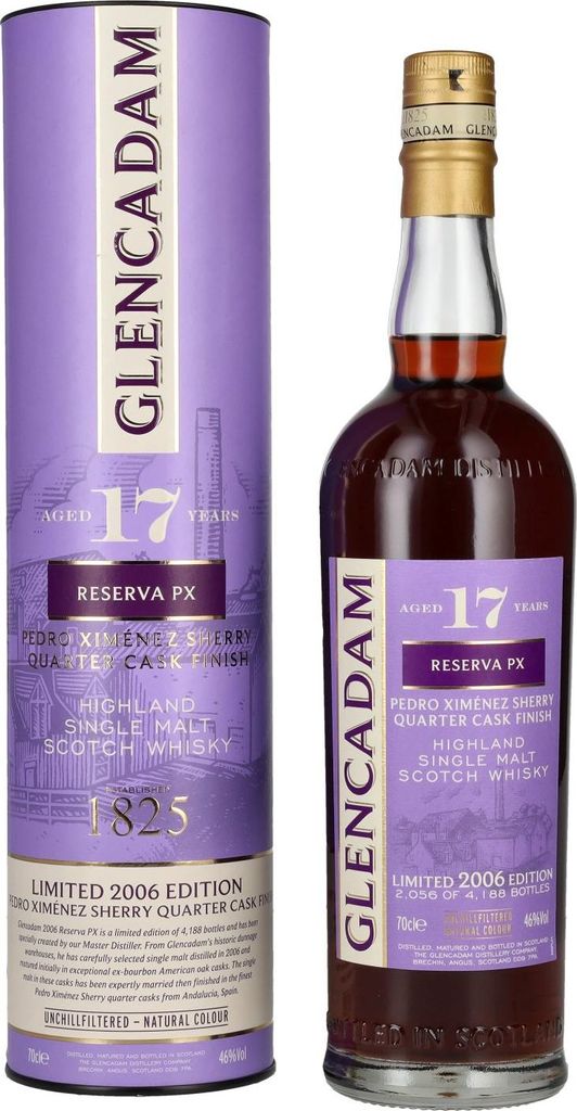 Glencadam 17 Years Old Reserva PX Sherry Quarter Cask Finish 46% Vol. 0,7l in Geschenkbox