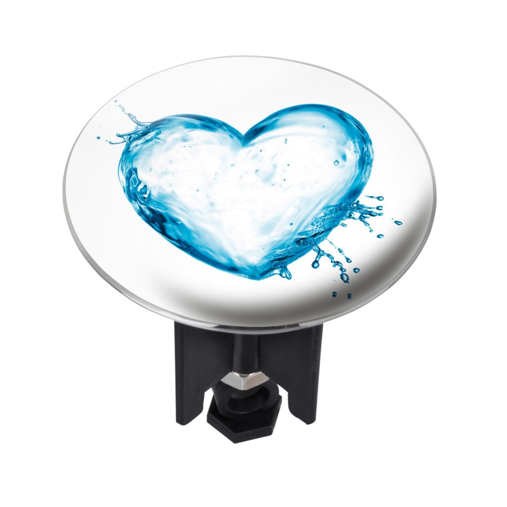 Waschbeckenstöpsel Pluggy® XL Water Heart Produktbild 