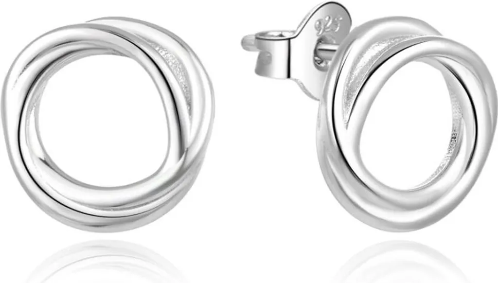 Puces d'oreilles en argent massif minimaliste - Bijou discret AGUP1871