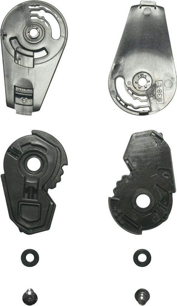 Schwarzes Visier-Kinnriemen-Befestigungsset für modularen Helm CGM 568 BER