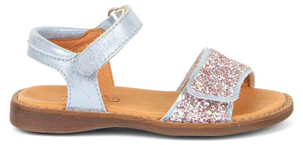 Froddo LORINE SPARKLE Mädchen Silber Sandalen Flach Leder Produktbild 