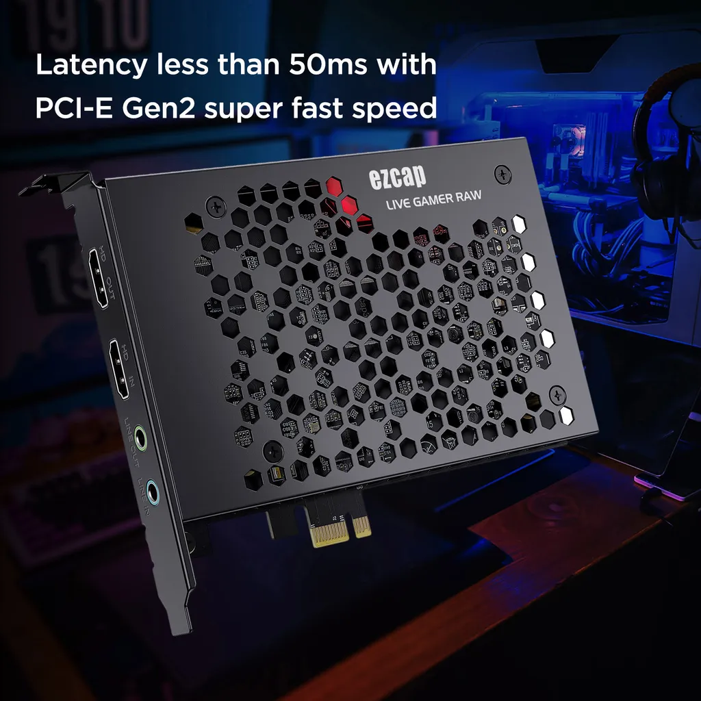 Carte de capture 4K pour streaming et diffusion directe ezcap324B PCIE - 11