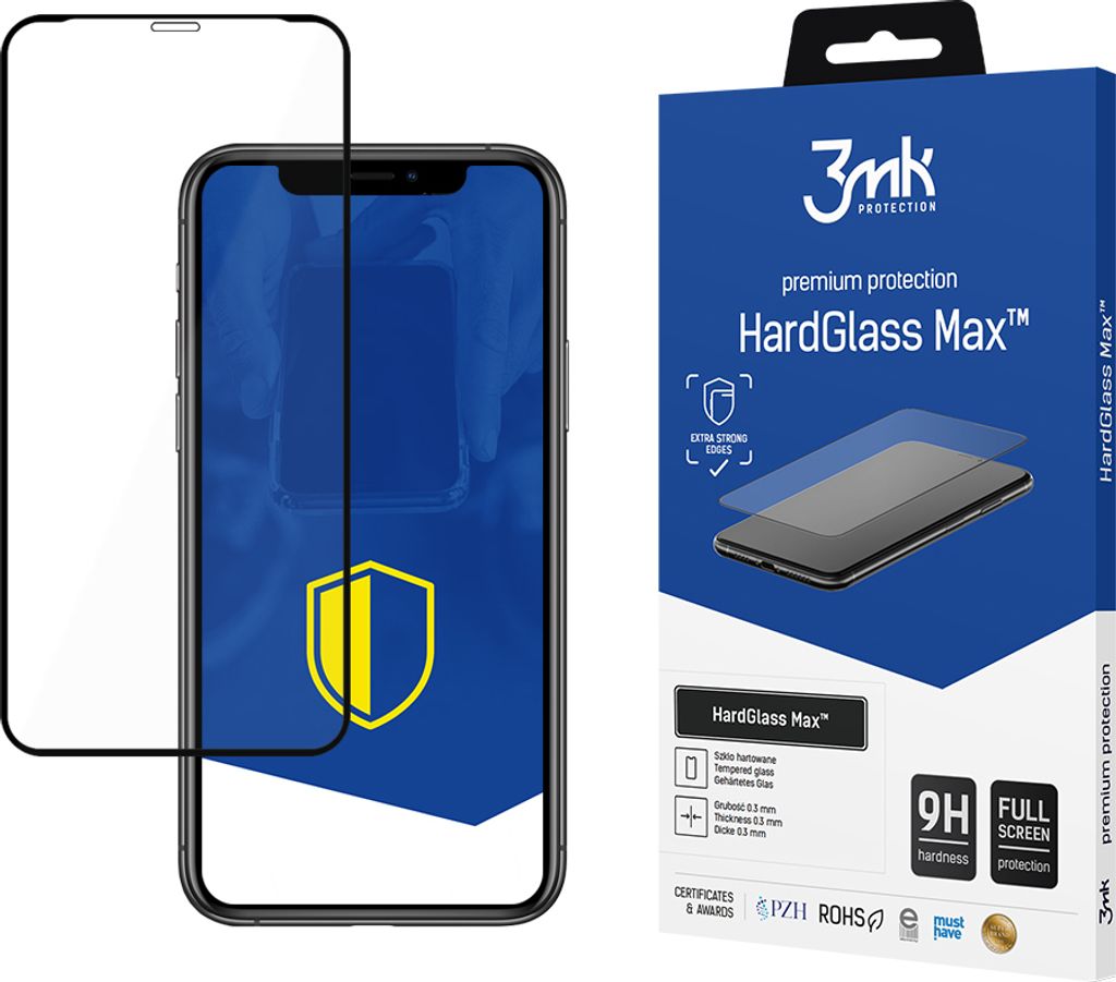 3mk Display Gehrtetes Glas HardGlass Max fr Samsung Galaxy A81 0,3mm 9H