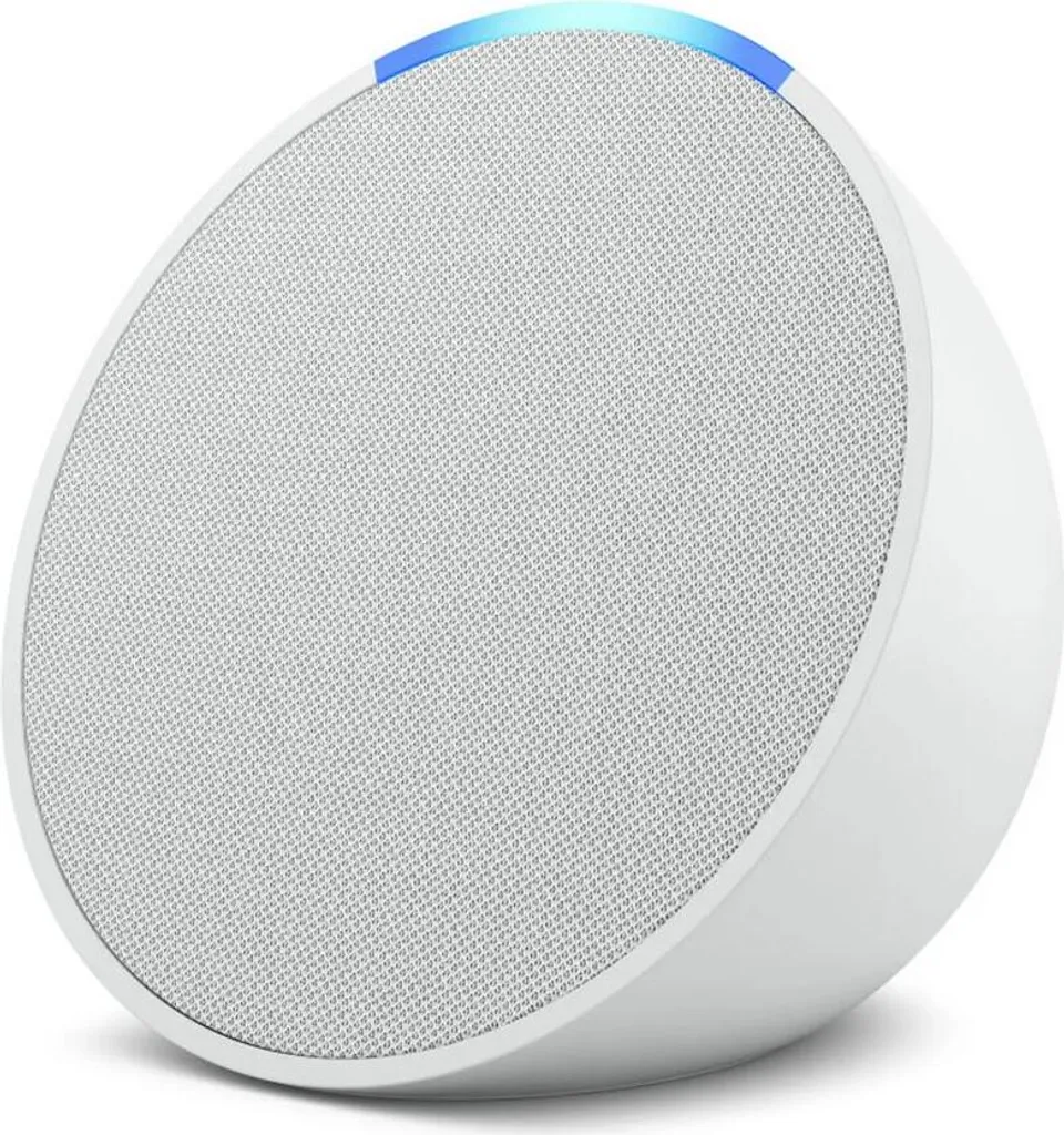 Echo Pop Blanc Amazon : Assistant Vocal Bluetooth au Design Demi-sphère - 3
