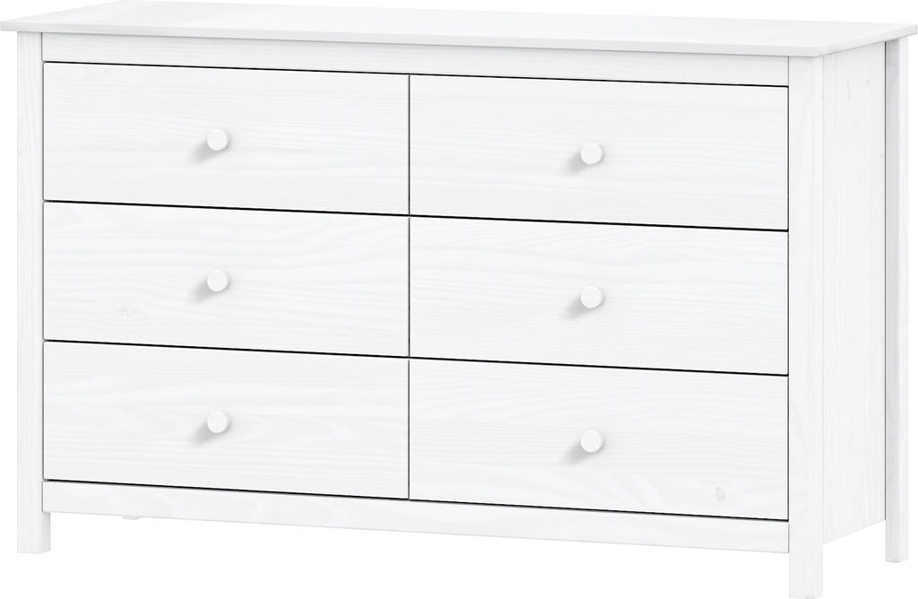 Komoda 6 zásuviek TORINO biela Obrázok produktu 