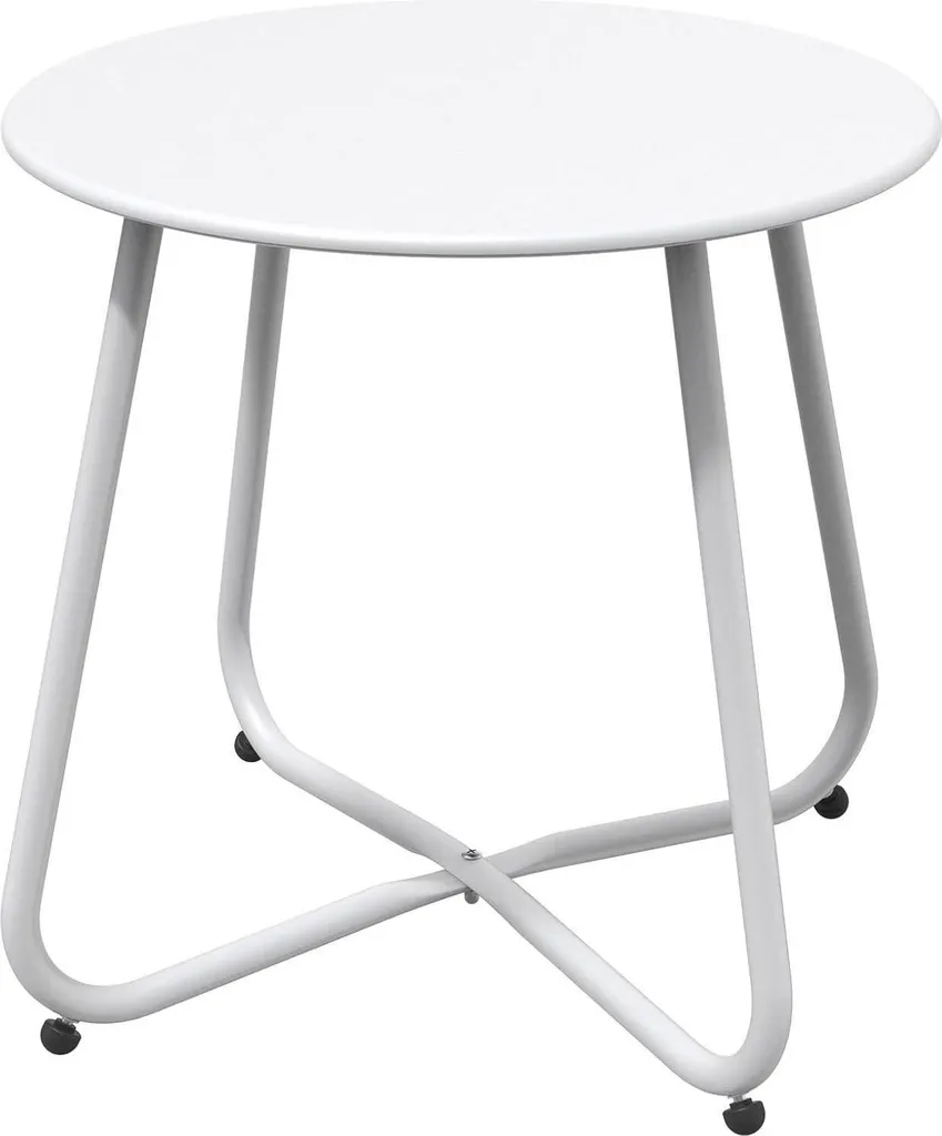 Table Basse de Jardin Stable Anti-Rouille pour Sol Irrégulier et Jardin