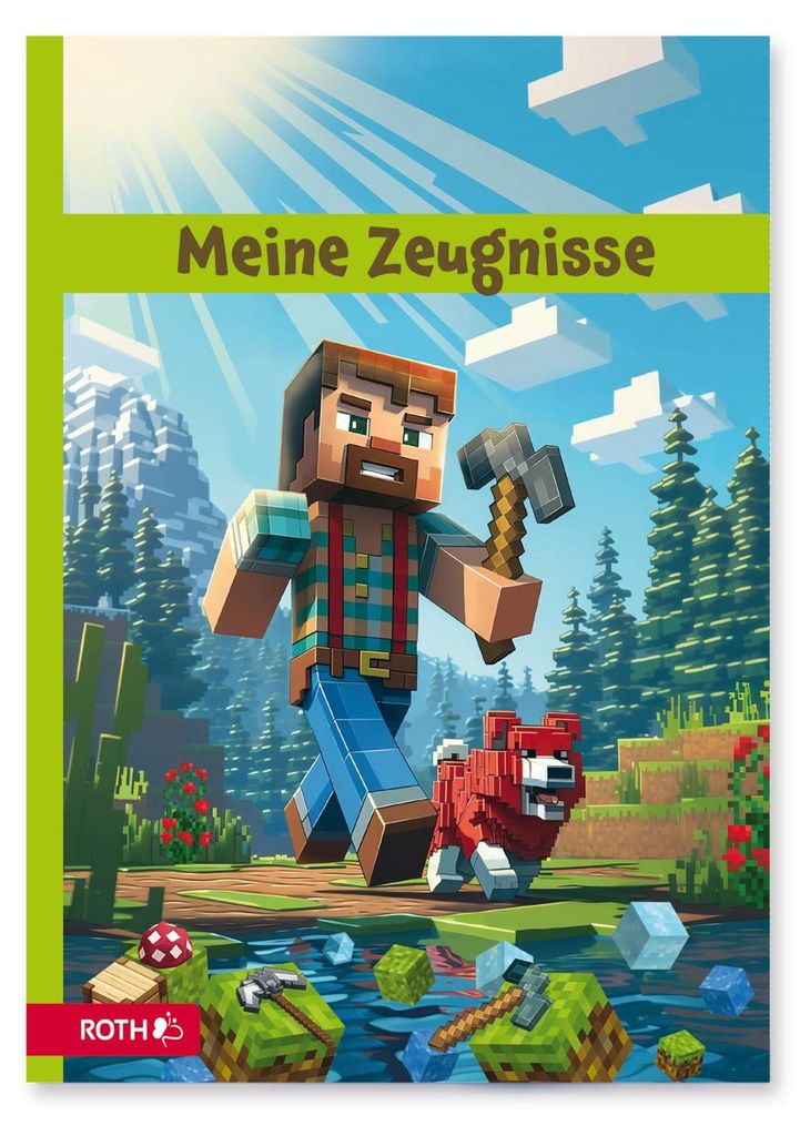 ROTH Zeugnismappe "Block Game" mit Design DIN A4 inkl. 10 PP-Hüllen