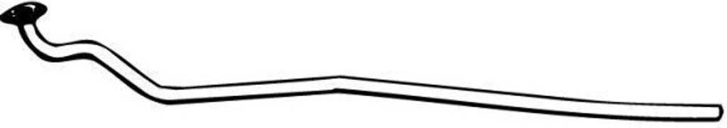 VEGAZ Abgasrohr Auspuffrohr für OPEL REKORD E (17-19, 11, 14, 16) Vorne OR-101