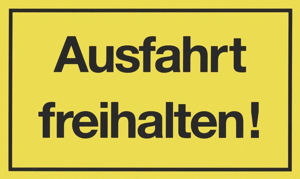 Metafranc Hinweisschild Ausfahrt freihalten 200 x 300 mm Produktbild 