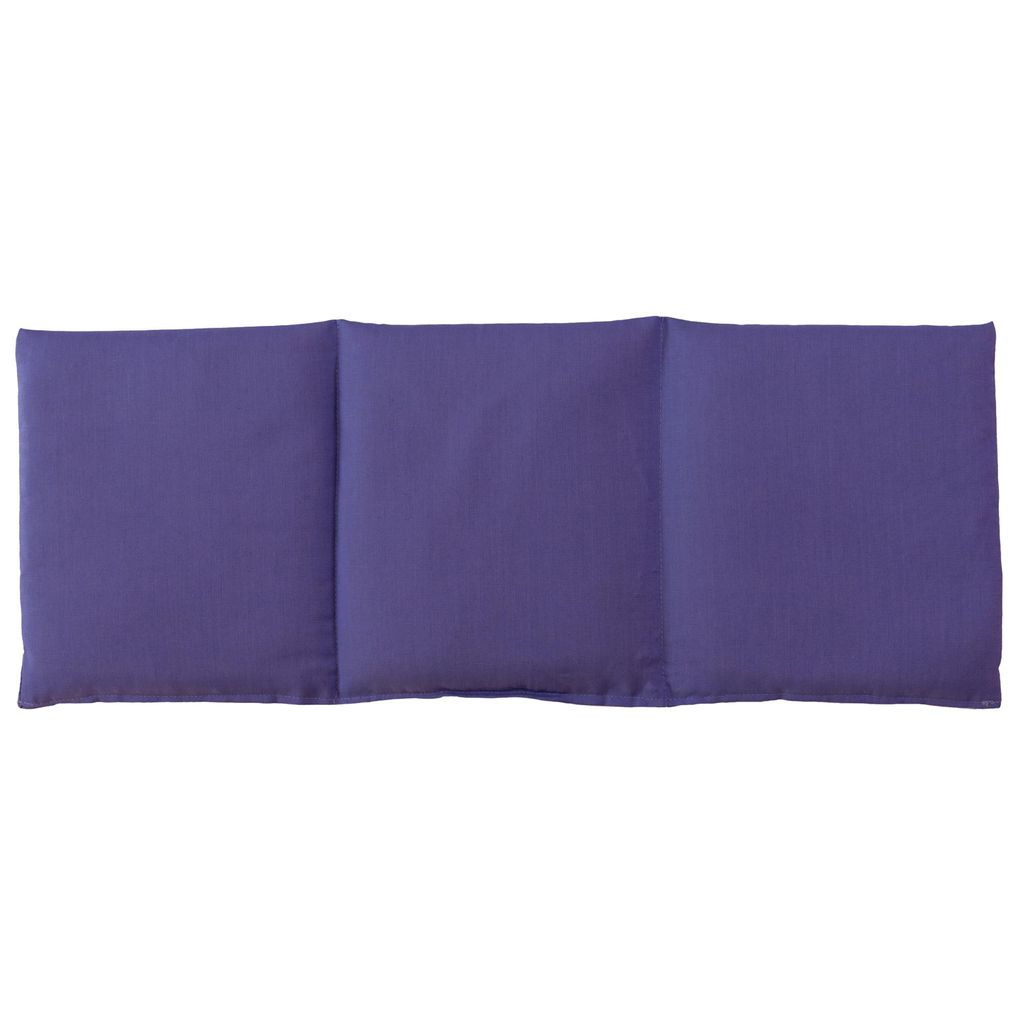 Johanniskernkissen 20x50cm groß 3-Kammer - lila - Wärmekissen, Körnerkissen - lila