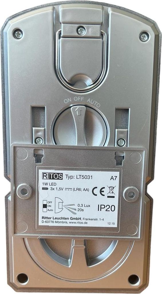 RITOS LED Sensorlicht Mit Bewegungsmelder - Batteri Produktbild-Vorschau 2