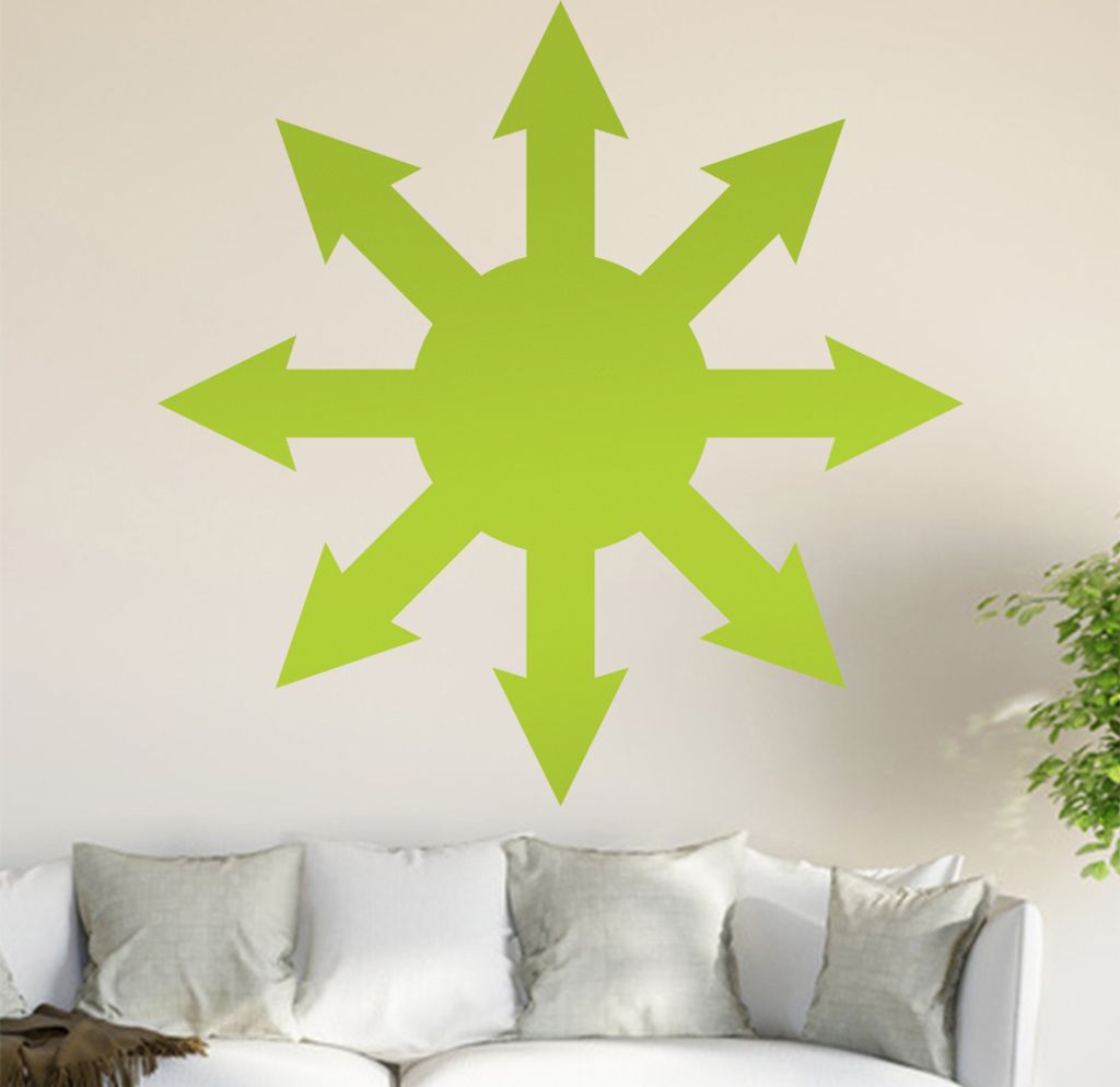 Chaosmagie Wandtattoo in 6 Größen - Wandaufkleber Wall Sticker - Dekoration, Küche, Wohnzimmer, Schlafzimmer, Badezimmer