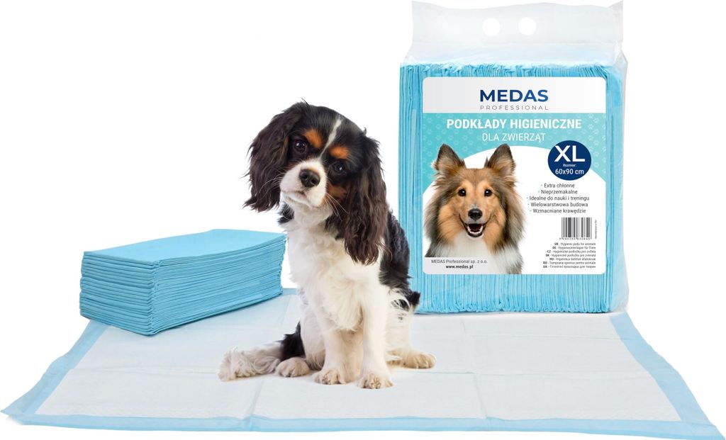 MEDAS PRO - Welpen & Hunde Trainingpads - Welpenunterlage Pack - Auslaufsichere Matten - Hunden Urinunterlage - Haustier-Urinunterlag - Pippi Matte...