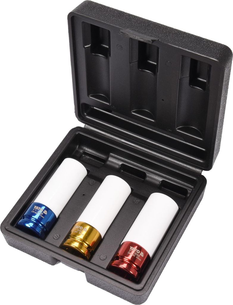 Clé à chocs, noix à chocs SET 1/2" 17, 19, 21mm pour jantes Image du produit 