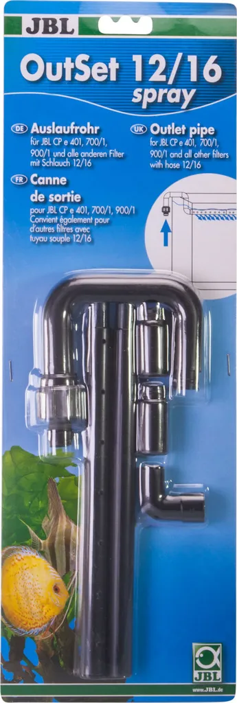 Set de sortie réglable JBL OutSet spray 12/16 pour une eau bien oxygénée