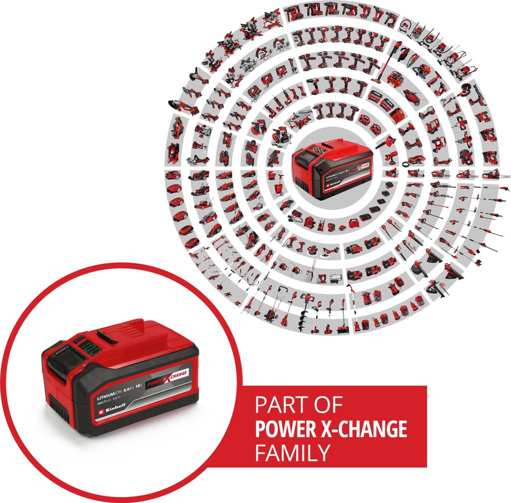 Einhell Power X-ChangeAkku 18V 5-8Ah Multi-Ah PXC Plus Produktbild 13