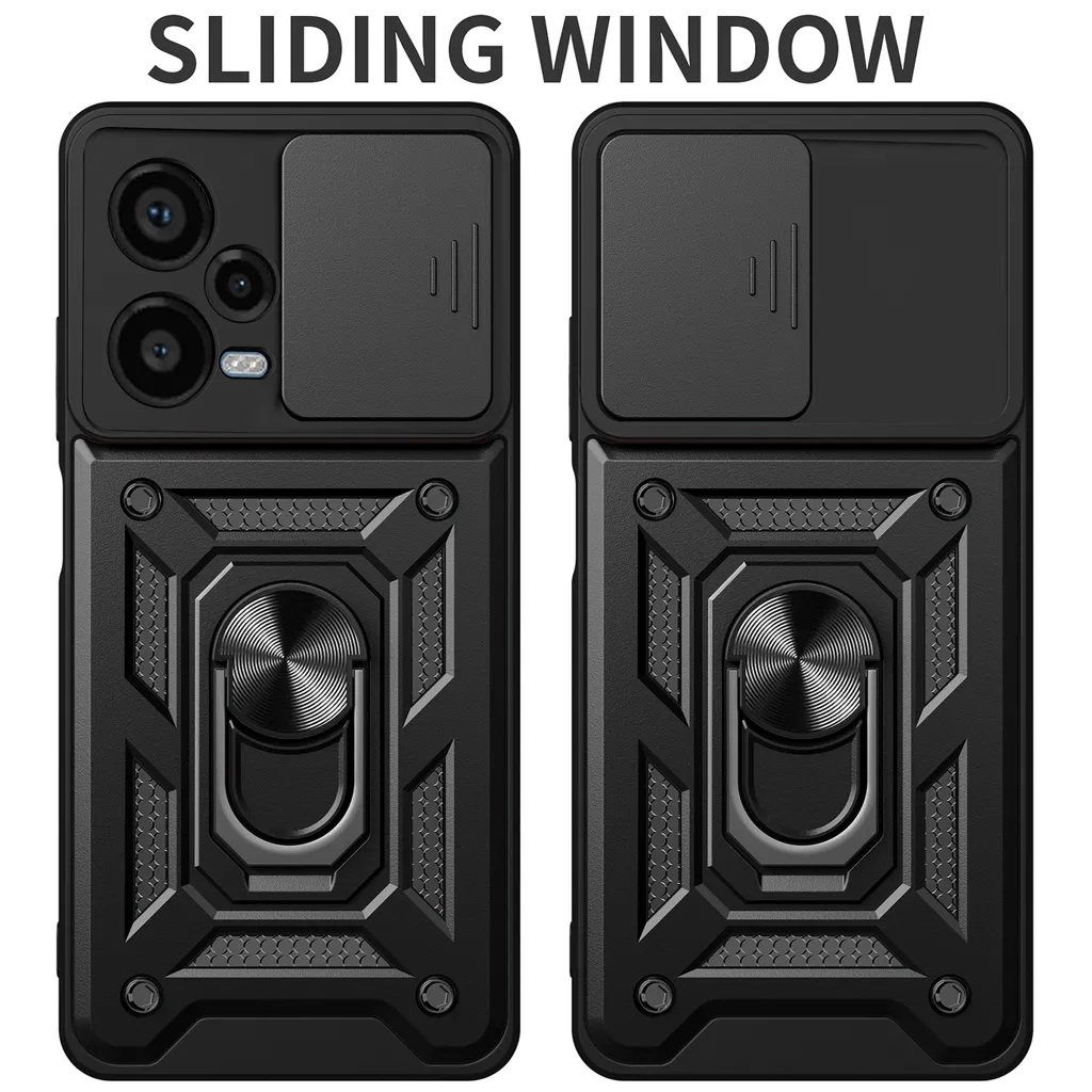 Cover Oro Redmi Note 12 Pro+ con Anello: Stile Luxury e Massima Sicurezza - 2