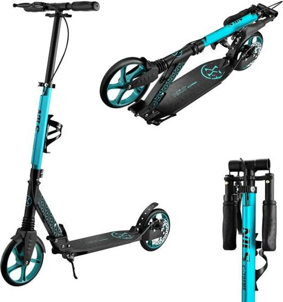 Trottinette de ville NILS Extreme HM124T turquoise : trajets fluides