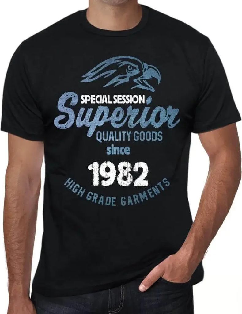 Herren Grafik T-Shirt Sondersitzung Hochwertige Waren seit 1982 – Special Session Superior Quality Goods Since 1982 – Geschenk 42. Geburtstag