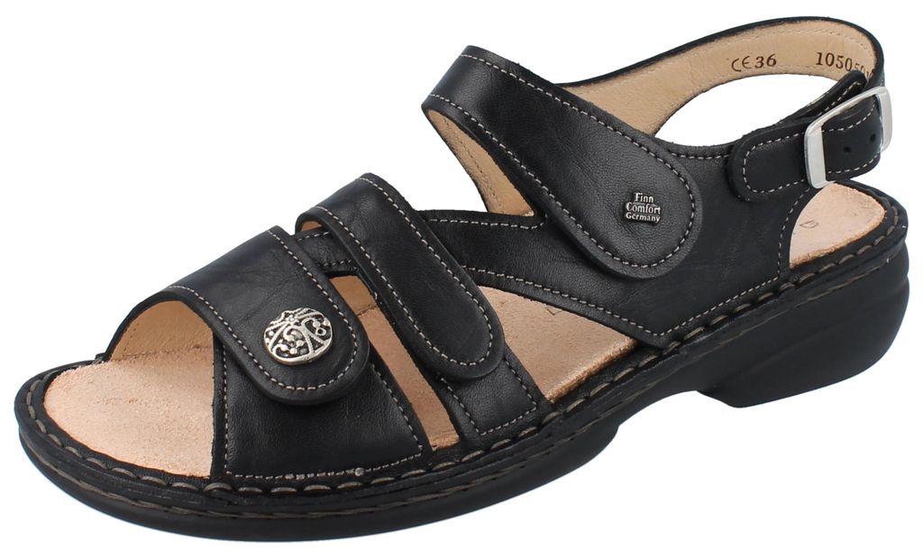 FINN COMFORT Gomera Damen Sandale schwarz Glattleder - Produktbild 