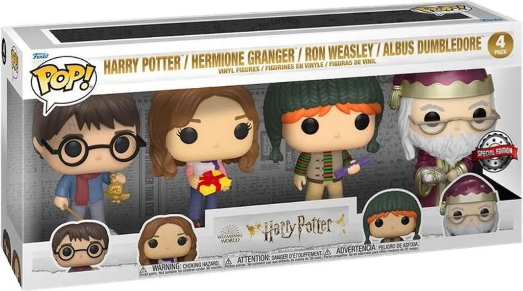 Pack Funko Pop Harry Potter Hermione Ron Dumbledore Special Edition