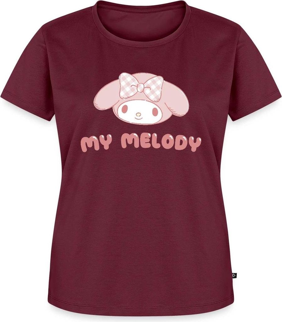 Spreadshirt My Melody Portrait Frauen Premium T-Shirt, 5XL, Burgunderrot