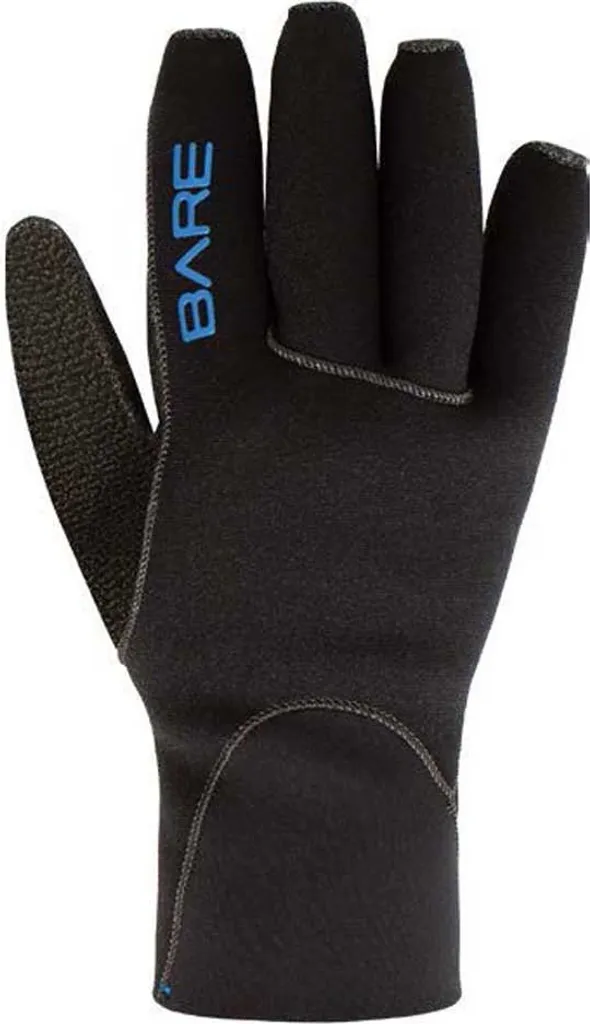 Gants Bare K Palm 3 mm Noir XL - Protection Néoprène Haute Résistance