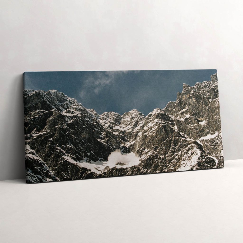 Watzmann Berchtesgadener Gebirge – Leinwandbild Wandbild – 120x60 cm – Leinwandbilder – Wandbilder – Schlafzimmer – Flur