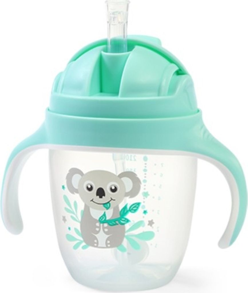 Tropffreier Becher mit beschwertem Strohhalm BabyOno, 240 Produktbild 