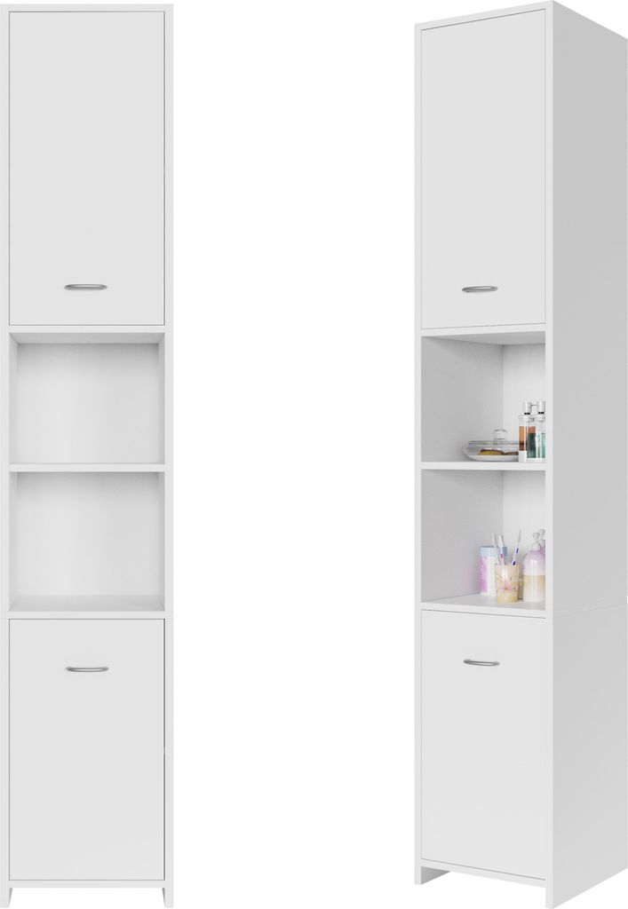 CASARIA® Meuble Salle De Bain Avec 6 Compartiments, Colonne Image du produit 