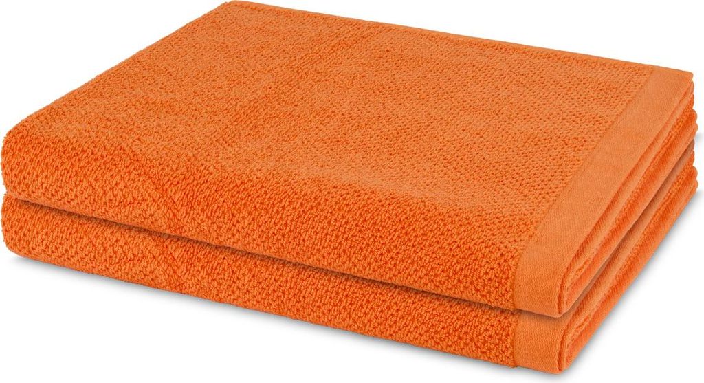 Möve Bliss 2 X Duschtuch im Set Extra weich und hautfreundlich, Perlstruktur mit Massageeffekt, Moderner breiter Saum mit Aufhänger