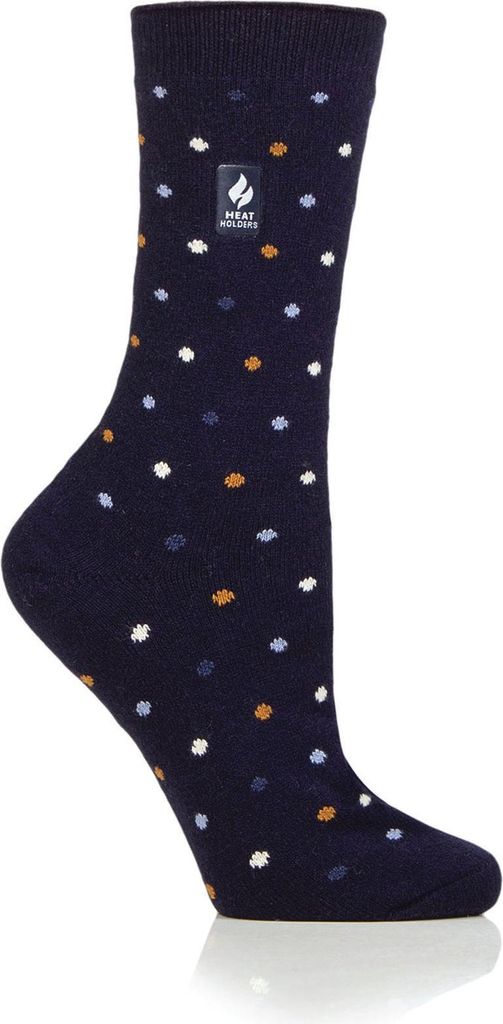 Damen Ultraleichte Turlan Spots Socken – Marineblau & Dämmerungsblau