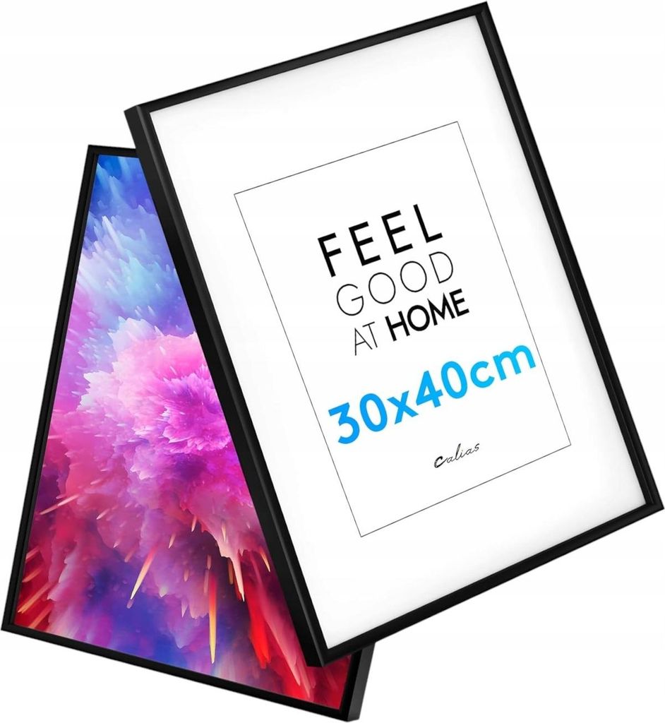 Calias Ramka Na Zdjęcia 30X40 Cm Czarna Drewniana Z Pleksi Zdjęcie produktu 