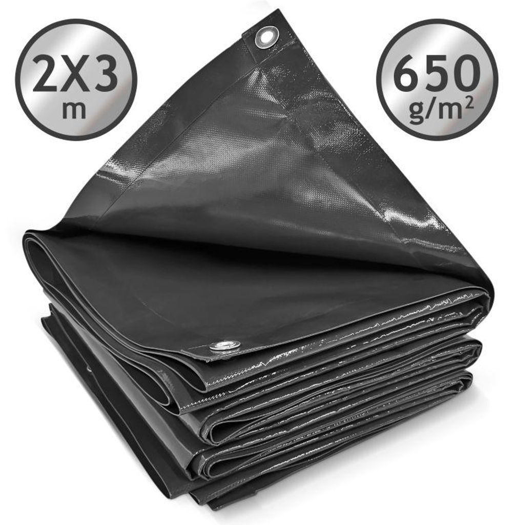 JAGO Plachta 650 g/m², hliníková oka, antracit, 2 x 3 m Obrázek produktu 