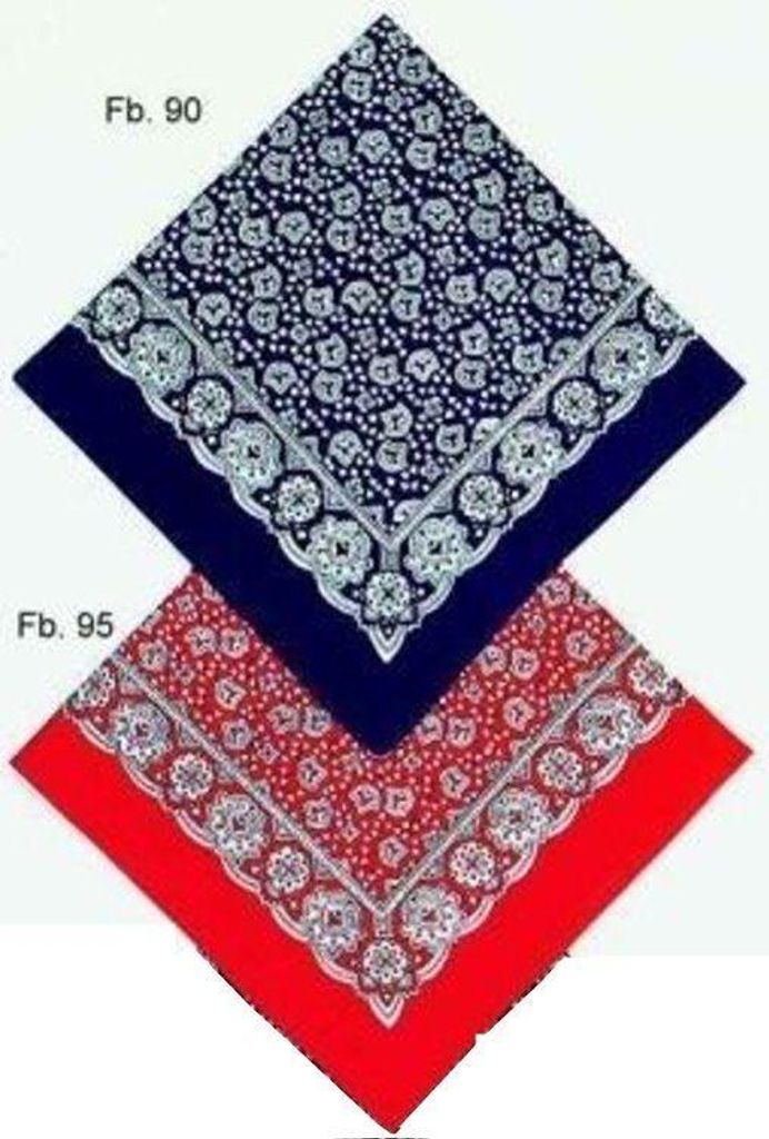 ModAS Viereck-Halstuch Paisley, Farbe:blau