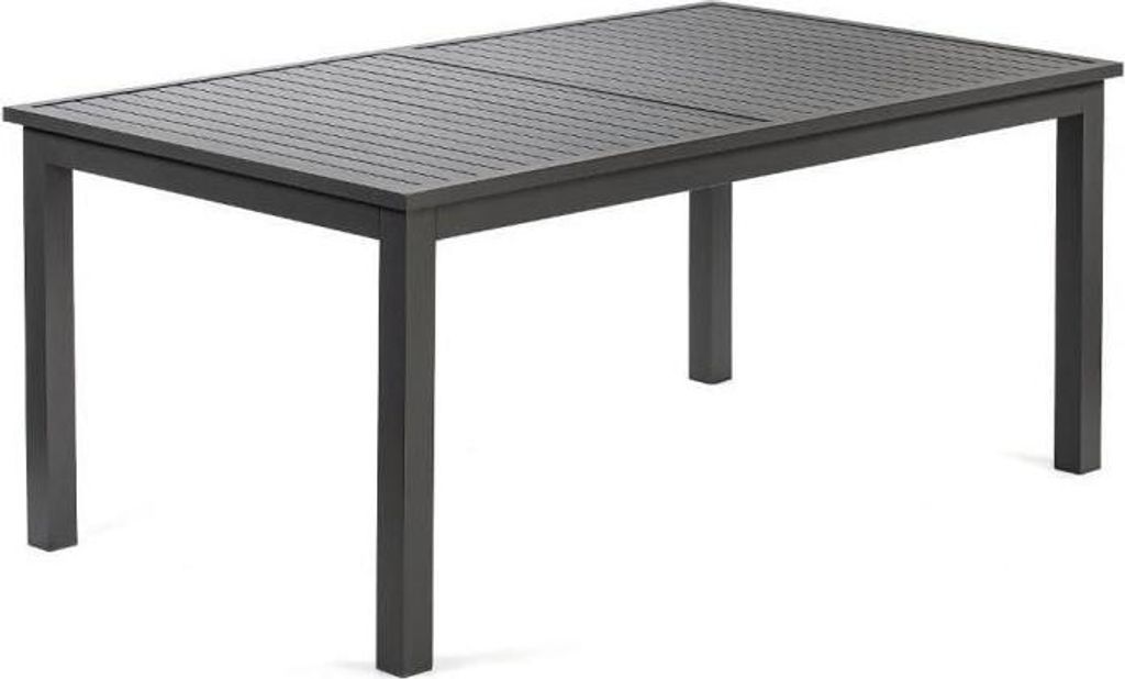 Gartentisch klappbar Fieldmann FDZN 5060, Aluminium, 174/242 x 100 x 76 cm, Anthrazit, Wetterfest, Pflegeleicht, 6 Personen