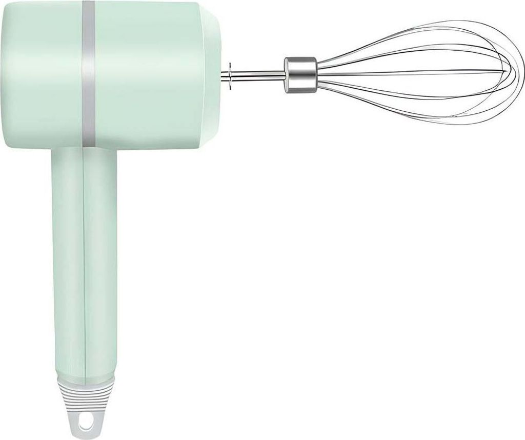 Avizar, Kabelloser Handmixer USB-aufladbar 20W mit Doppelquirlen, Minzgrün