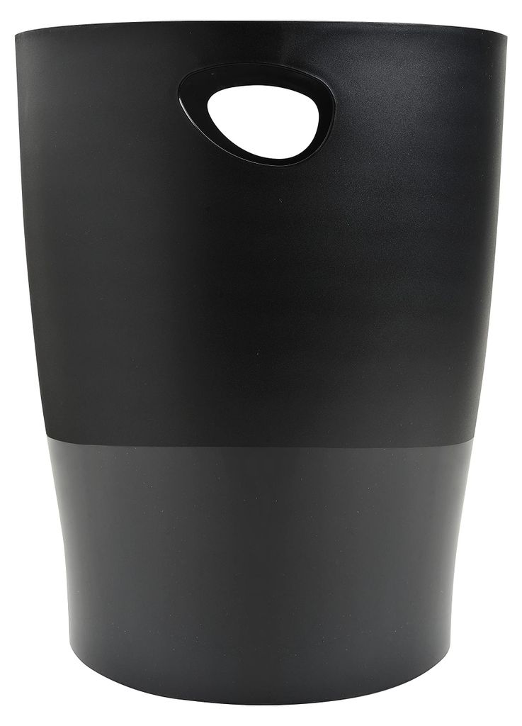 EXACOMPTA Papierkorb ECOBIN, 15 Liter, schwarz Produktbild 