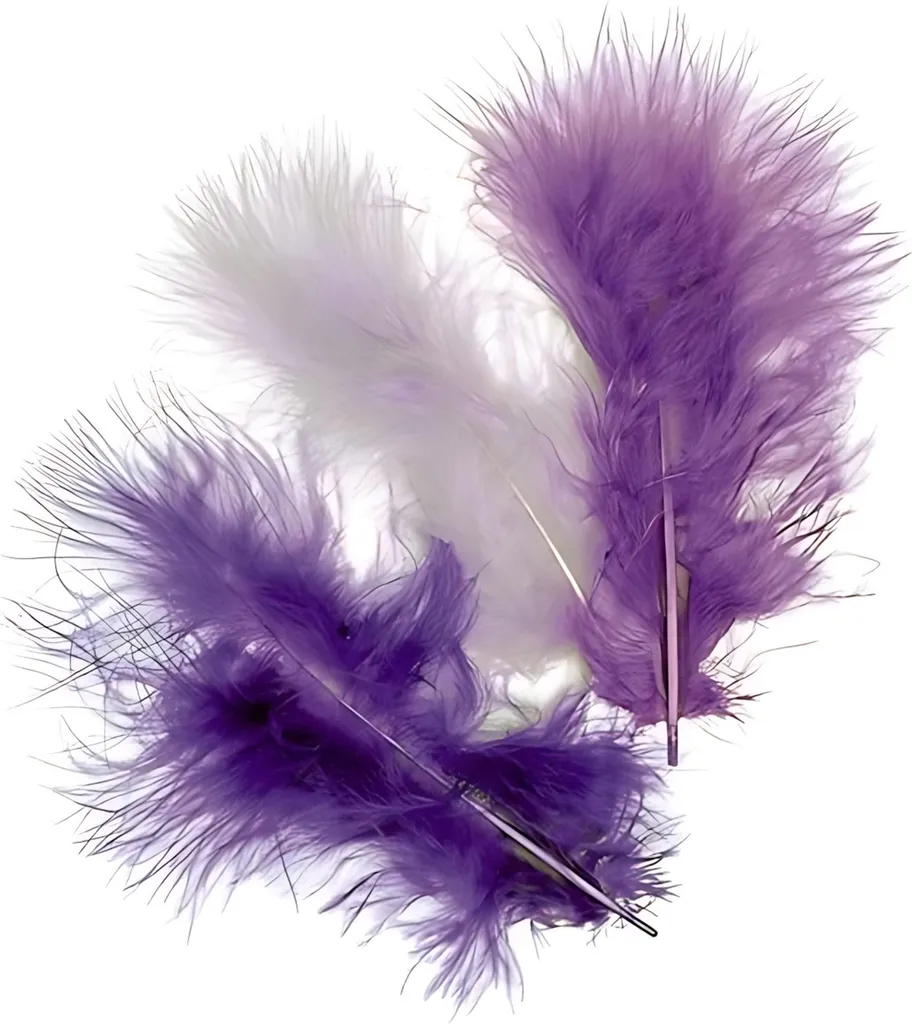 Plumes de marabout orchidée 10cm texture douce pour création et mode
