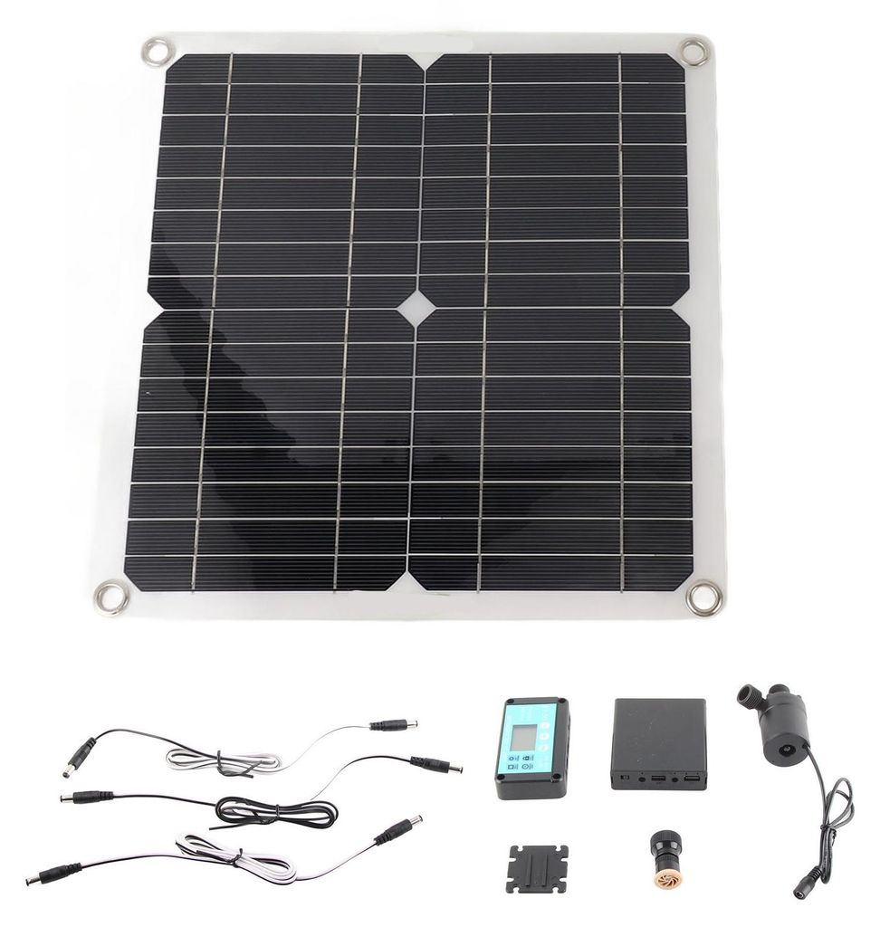 Kit pompa solare per acqua - Pannello da 50 W, pompa da 22 Immagine del prodotto 